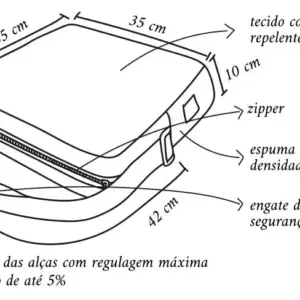 Assento de Alimentação e Elevação Quadrado Azul (Avulso)