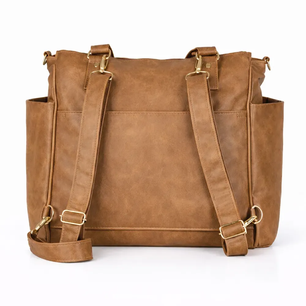 Bolsa Mochila Maternidade 2 em 1 Corah Caramelo - Imagem 4