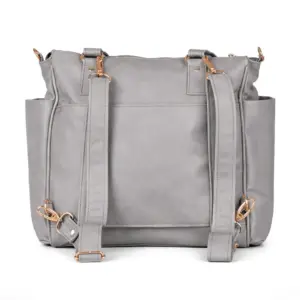 Bolsa Mochila Maternidade 2 em 1 Corah Cinza