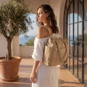 Bolsa Mochila Maternidade 2 em 1 Corah Cru