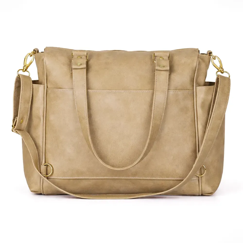 Bolsa mochila maternidade 2 em 1 Corah cru - costa