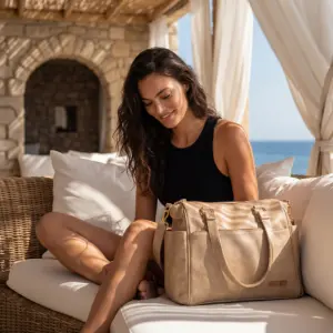 Bolsa Mochila Maternidade 2 em 1 Corah Cru