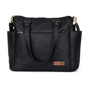 Bolsa mochila maternidade 2 em 1 Corah preta - frente