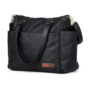 Bolsa Mochila Maternidade 2 em 1 Corah Preta