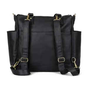 Bolsa Mochila Maternidade 2 em 1 Corah Preta