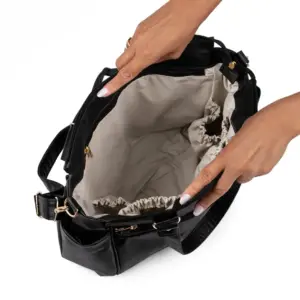 Bolsa Mochila Maternidade 2 em 1 Corah Preta