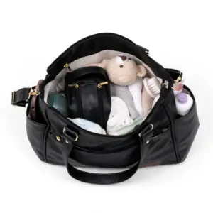 Bolsa Mochila Maternidade 2 em 1 Corah Preta