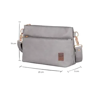 Bolsa Transversal Corah Cinza