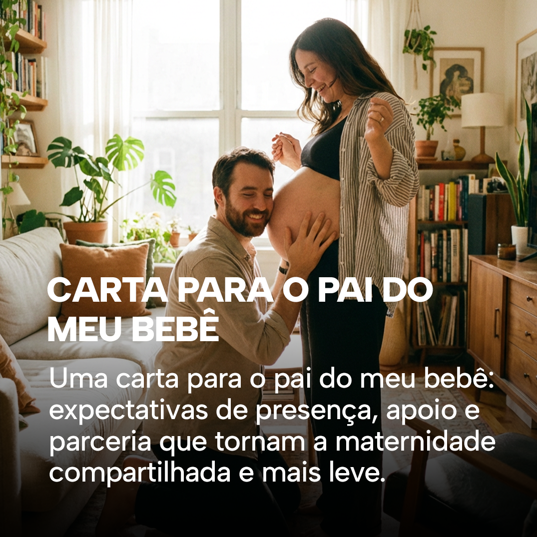 Uma carta para o pai do meu bebê: expectativas de presença e amor