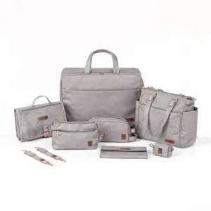 Kit Maternidade 8 Peças Corah Cinza