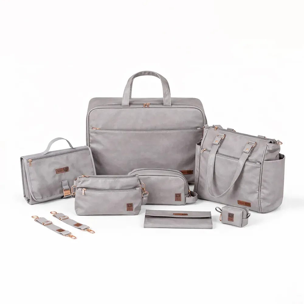 Kit Maternidade 8 Peças Corah Cinza