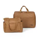 Kit Maternidade Bolsa e Mala Corah Caramelo