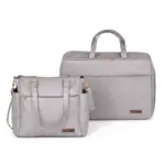 Kit Maternidade Bolsa e Mala Corah Cinza