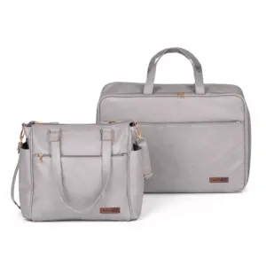 Kit Maternidade Bolsa e Mala Corah Cinza