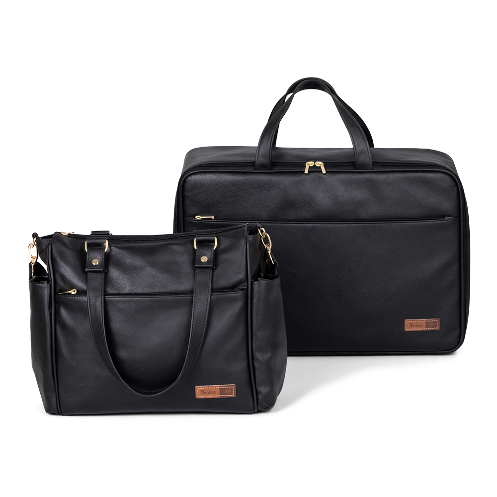 Kit Maternidade Bolsa e Mala Corah Preto