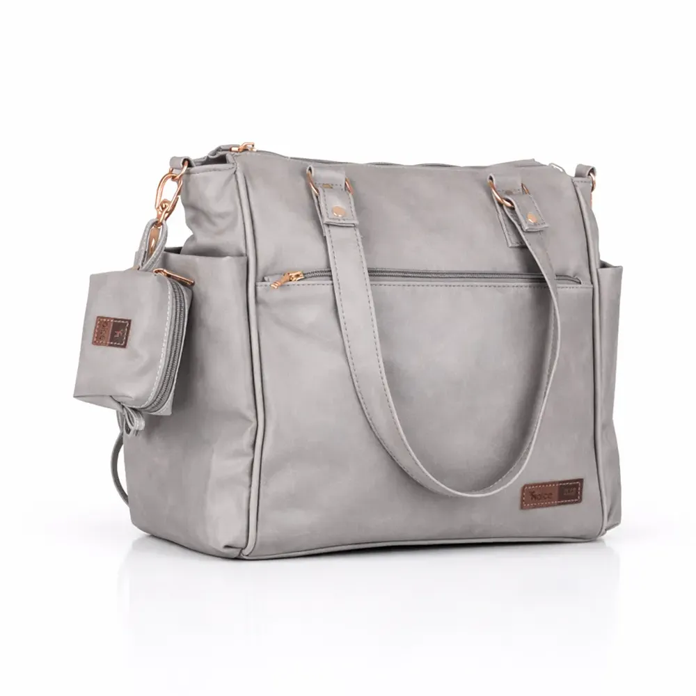 Porta chupeta Corah na cor cinza, prático e higiênico, perfeito para guardar a chupeta do bebê com segurança e estilo no dia a dia.