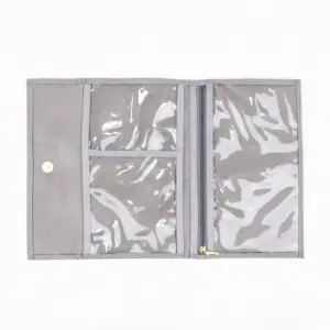 Porta Carteira de Vacinação e Documentos Corah Cinza