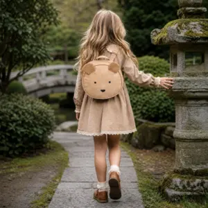 Mochila Infantil Ursinho Cru