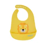 Babador de Silicone com Bolso - Leão