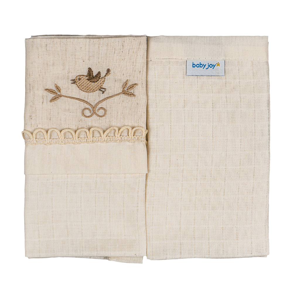 Kit 2 Panos de Boca Essência - Pássaro Natural Kit 2 Panos de Boca Essência - Pássaro Natural