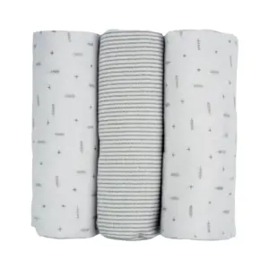 Kit 3 Cueiros Flanelados Flechas - Cinza