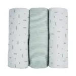 Kit 3 Cueiros Flanelados Flechas - Verde