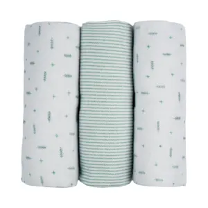 Kit 3 Cueiros Flanelados Flechas - Verde
