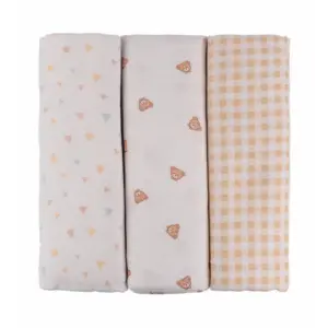 Kit 3 Cueiros Flanelados Ninho - Triângulo