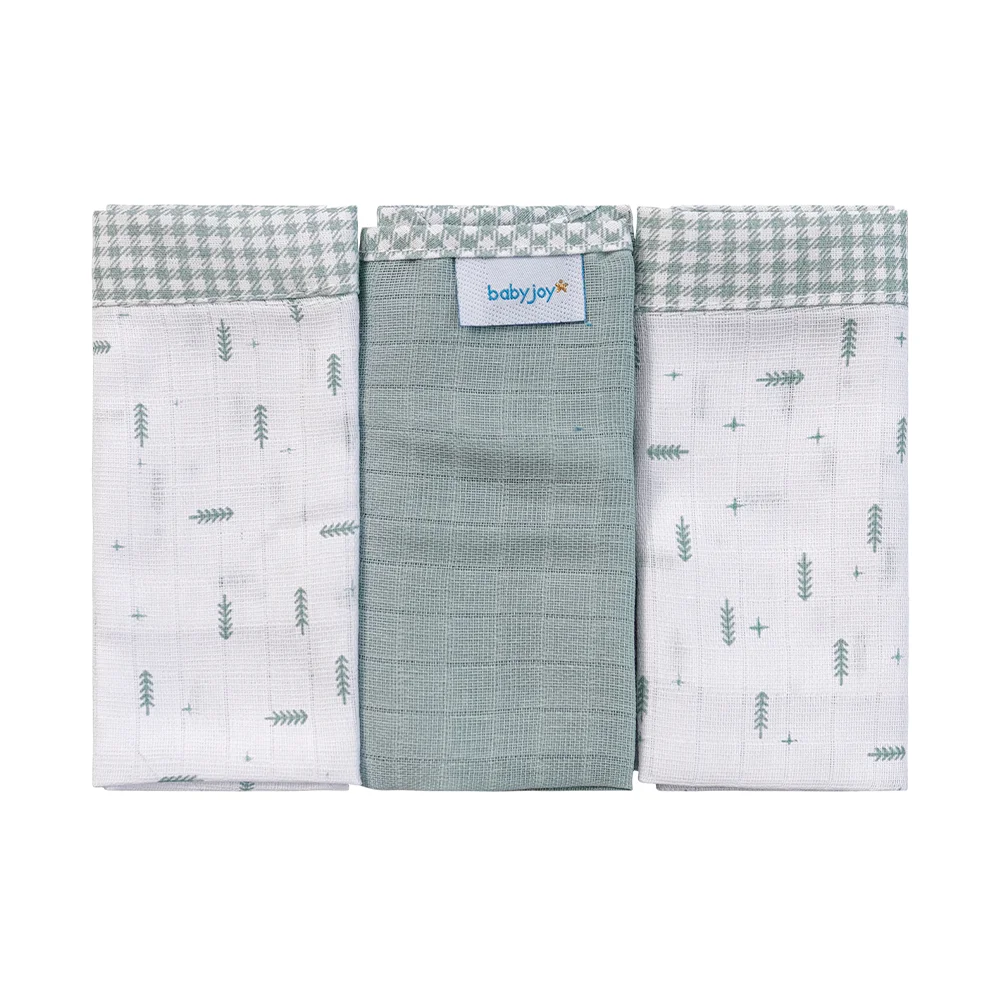 Kit 3 Panos de Boca Quadriculados Flechas - Verde Kit 3 Panos de Boca Quadriculados Flechas - Verde