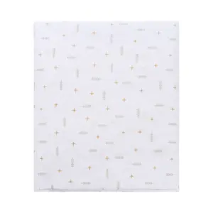 Lençol com Elástico para Berço Americano Flechas - Bege