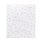 Lençol com Elástico para Berço Americano Flechas - Cinza