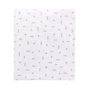 Lençol com Elástico para Berço Americano Flechas - Cinza