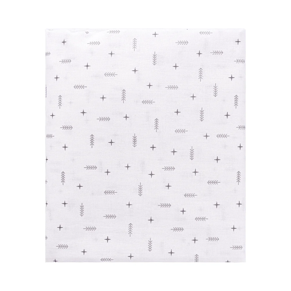 Lençol com Elástico para Berço Americano Flechas - Cinza Lençol com Elástico para Berço Americano Flechas - Cinza