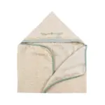 Toalha de Banho com Capuz Felpa Essência - Arabesco Verde